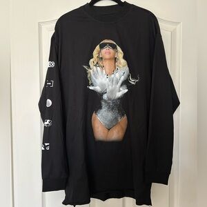 BEYONCÉ “UNIQUE” RENAISSANCE FILM LS SHIRT LIKE NEW SZ M